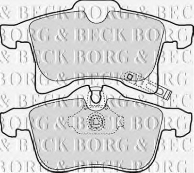 BBP1875 BORG & BECK - Гальмівні колодки до дисків