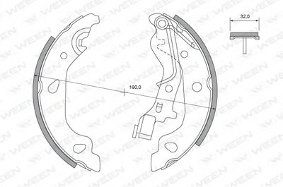 Комплект тормозных колодок WEEN купить