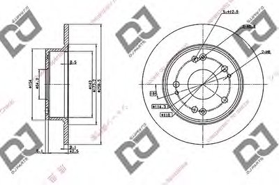 Тормозной диск DJ PARTS купить