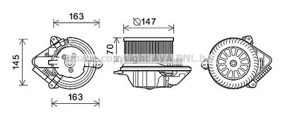 Электродвигатель, вентиляция салона AVA QUALITY COOLING купить