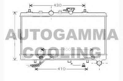 Радиатор, охлаждение двигателя AUTOGAMMA купить