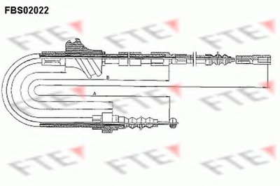 Трос, стояночная тормозная система FTE купить