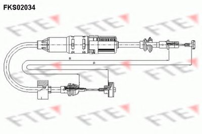 Тросик сцепления FTE купить