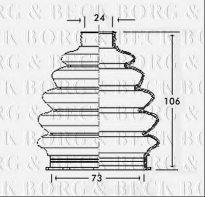 Пыльник, приводной вал BORG & BECK купить