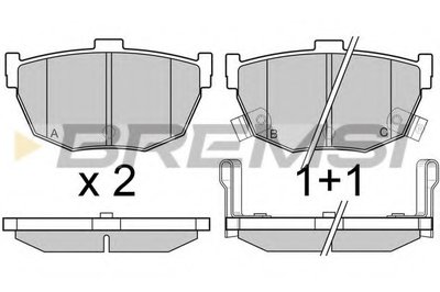 Колодки тормозные задние Hyundai Accent 94-05 (sumitomo)