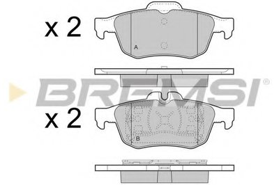 Колодки тормозные задние Renault Latitude 11- (ATE) (123,1x5