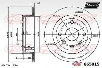 Тормозной диск R+ (Regular Plus) MAXTECH купить