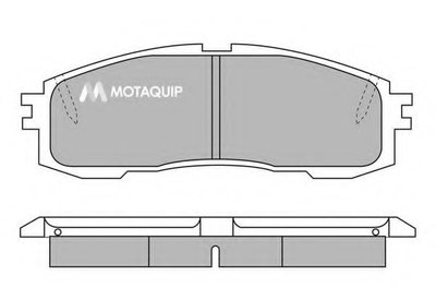 Комплект тормозных колодок, дисковый тормоз MOTAQUIP купить