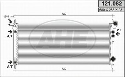 Радиатор, охлаждение двигателя AHE купить