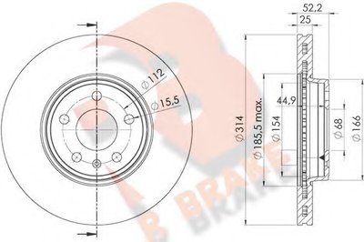 Тормозной диск R BRAKE купить