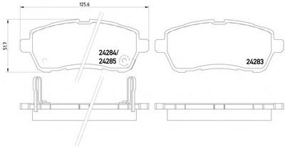 Колодка торм. диск. FORD FIESTA VI 1.25-1.6 08-;MAZDA 2 07- передн. (пр-во ABS)