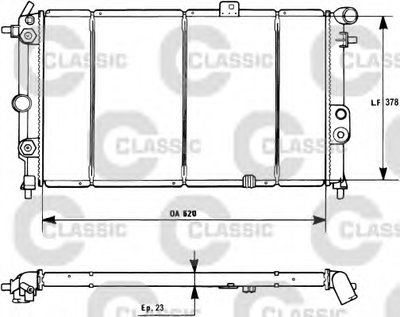 Радиатор, охлаждение двигателя VALEO CLASSIC VALEO купить