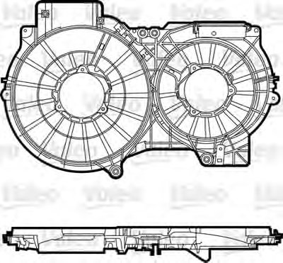 Кронштейн, вентилятор радиатора VALEO купить