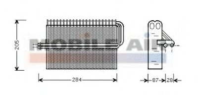 Испаритель, кондиционер VAN WEZEL купить