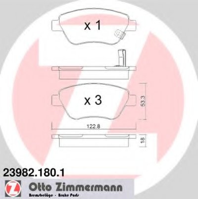 Комплект тормозных колодок, дисковый тормоз ZIMMERMANN купить