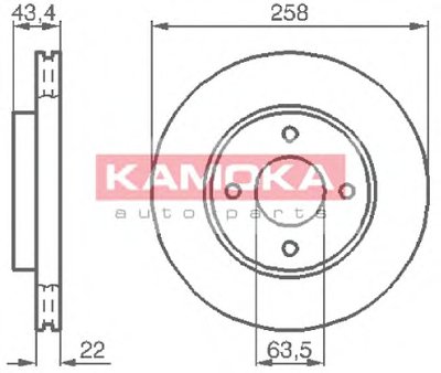 Тормозной диск KAMOKA KAMOKA купить