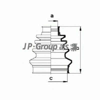 Комплект пылника, приводной вал QH JP GROUP купить