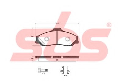 Комплект тормозных колодок, дисковый тормоз sbs купить