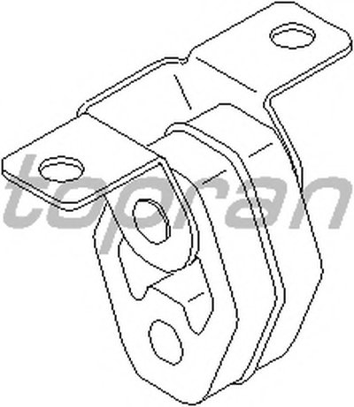 Кронштейн, глушитель TOPRAN купить