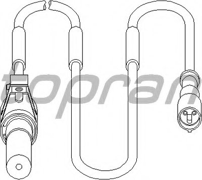 Датчик, частота вращения колеса TOPRAN купить