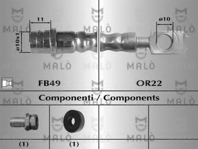 Тормозной шланг MALÒ купить