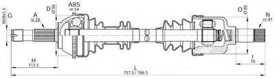 Приводной вал SPIN OPEN PARTS купить