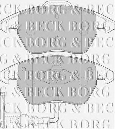 BBP1876 BORG & BECK - Гальмівні колодки до дисків