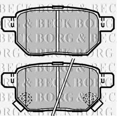 Комплект тормозных колодок, дисковый тормоз BORG & BECK купить