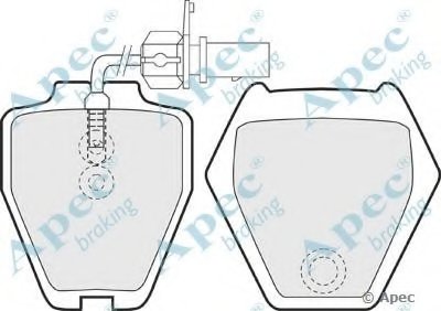 Комплект тормозных колодок, дисковый тормоз APEC braking купить