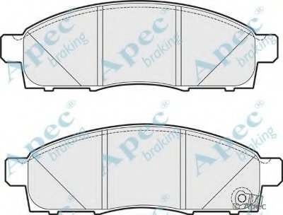 Комплект тормозных колодок, дисковый тормоз APEC braking купить