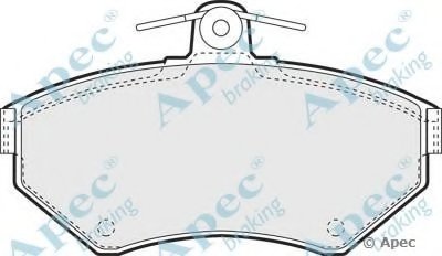 Комплект тормозных колодок, дисковый тормоз APEC braking купить