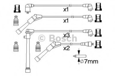 Комплект проводов зажигания BOSCH купить