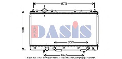 Радиатор, охлаждение двигателя AKS DASIS купить