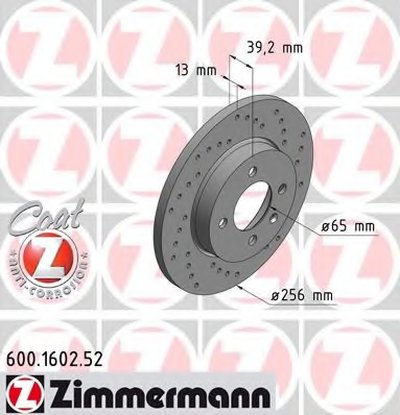 Тормозной диск SPORT BRAKE DISC COAT Z ZIMMERMANN купить