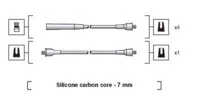Комплект проводов зажигания MAGNETI MARELLI купить
