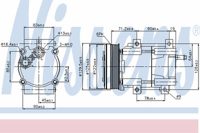 Компрессор новый Ford Transit 2.0Di 00-06/PV6/d120/L81