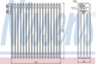 Испаритель, кондиционер NISSENS купить