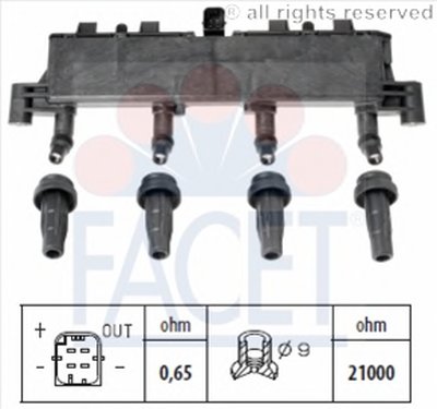 Катушка зажигания FACET купить