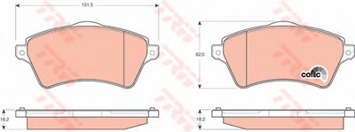 Дисковые тормозные колодки, комплект Klocek hamulcowy kpl. przуd LAND ROVER FREELANDER, RANGE ROVER