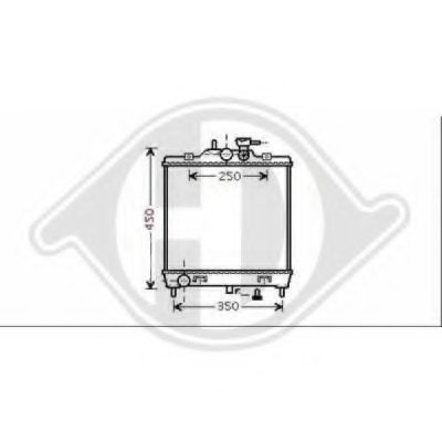 Радиатор, охлаждение двигателя DIEDERICHS купить