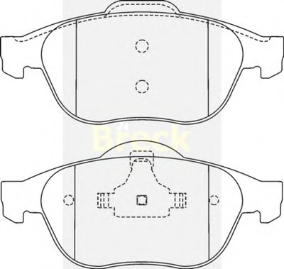 Комплект тормозных колодок, дисковый тормоз BRECK купить