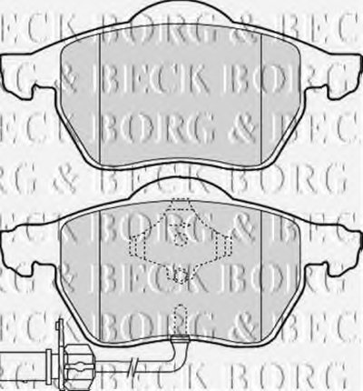 BBP1766 BORG & BECK - Гальмівні колодки до дисків