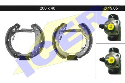 Комплект тормозных колодок ICER купить