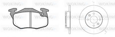 Комплект тормозов, дисковый тормозной механизм WOKING купить