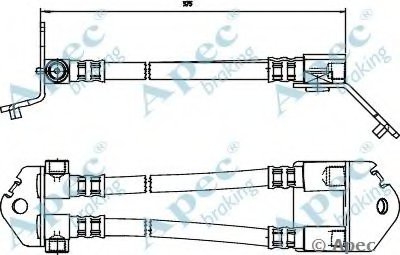 Тормозной шланг APEC braking купить