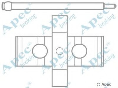 Комплектующие, тормозные колодки APEC braking купить