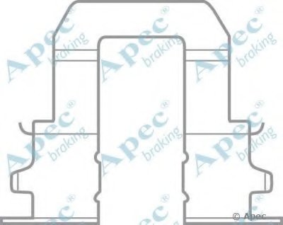 Комплектующие, тормозные колодки APEC braking купить