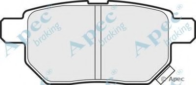 Комплект тормозных колодок, дисковый тормоз APEC braking купить
