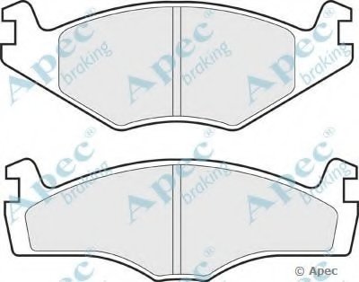 Комплект тормозных колодок, дисковый тормоз APEC braking купить