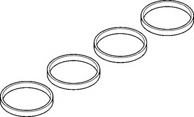 Комплект прокладок, впускной коллектор ELRING купить